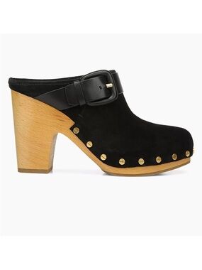 Veronica Beard Dacey Suede Mule Clog Sz 7.5 EUC